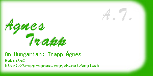 agnes trapp business card